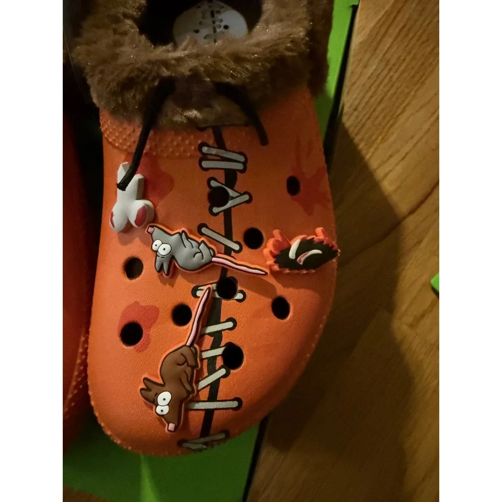 Crocs South Park Kenny Classic Fuzz Lined Clog Orange Brown Mens 8 Womens 10